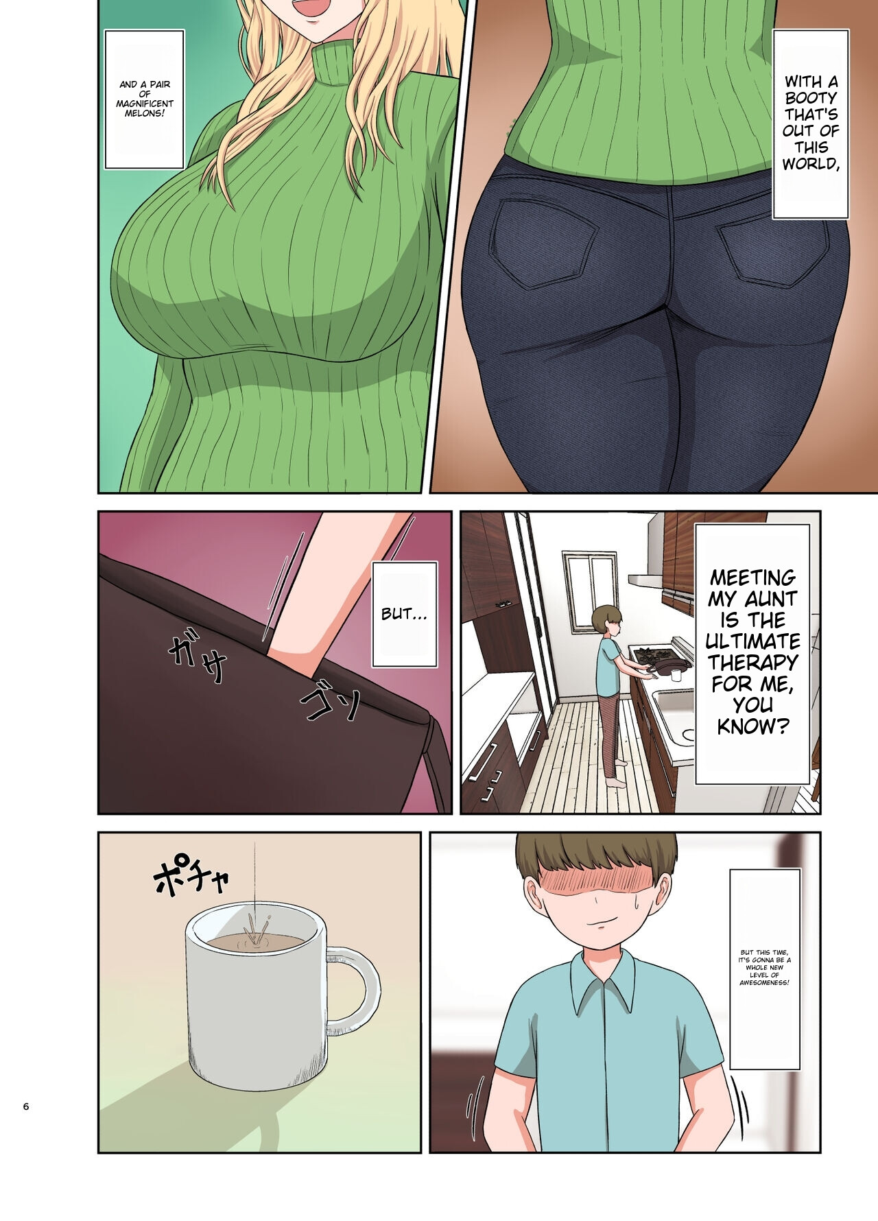 Hentai Manga Comic-Blonde Aunt's Sleep Rape-Read-5